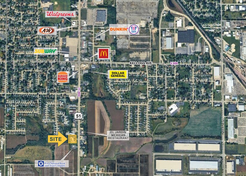 2608 Center Ave, Janesville, WI à louer - Aérien – Image 3 sur 3
