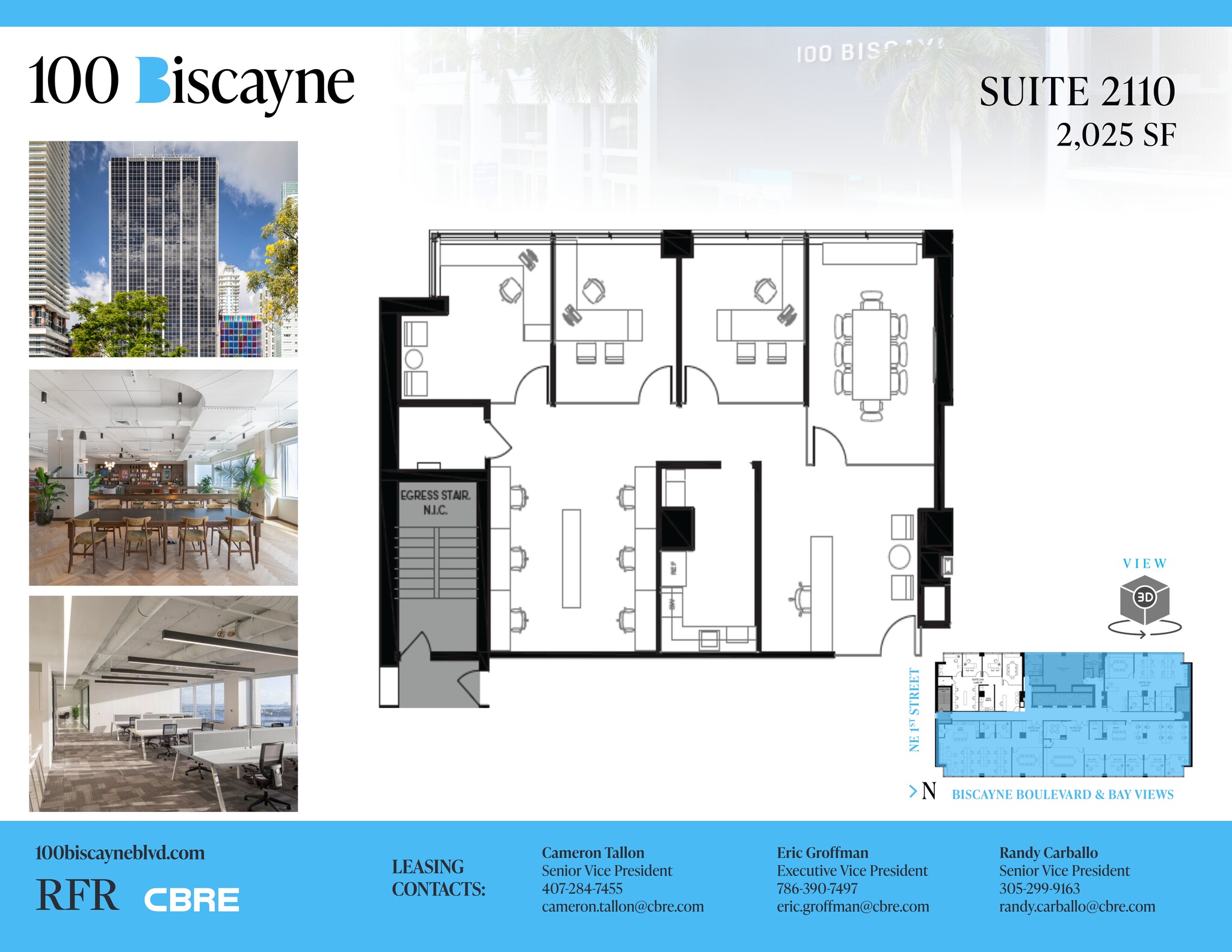 100 N Biscayne Blvd, Miami, FL à louer Plan de site– Image 1 sur 5