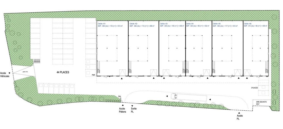 Local d'activités dans Moult-Chicheboville à vendre - Plan de site – Image 3 sur 5