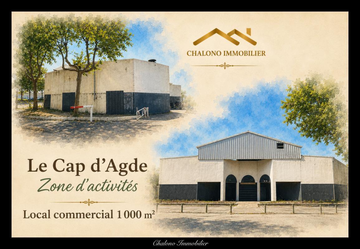 Local commercial dans LE CAP D'AGDE à vendre Photo de l’immeuble– Image 1 sur 3