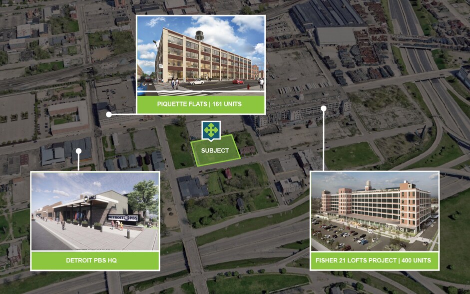 547 Harper Ave, Detroit, MI à vendre - Aérien – Image 2 sur 2