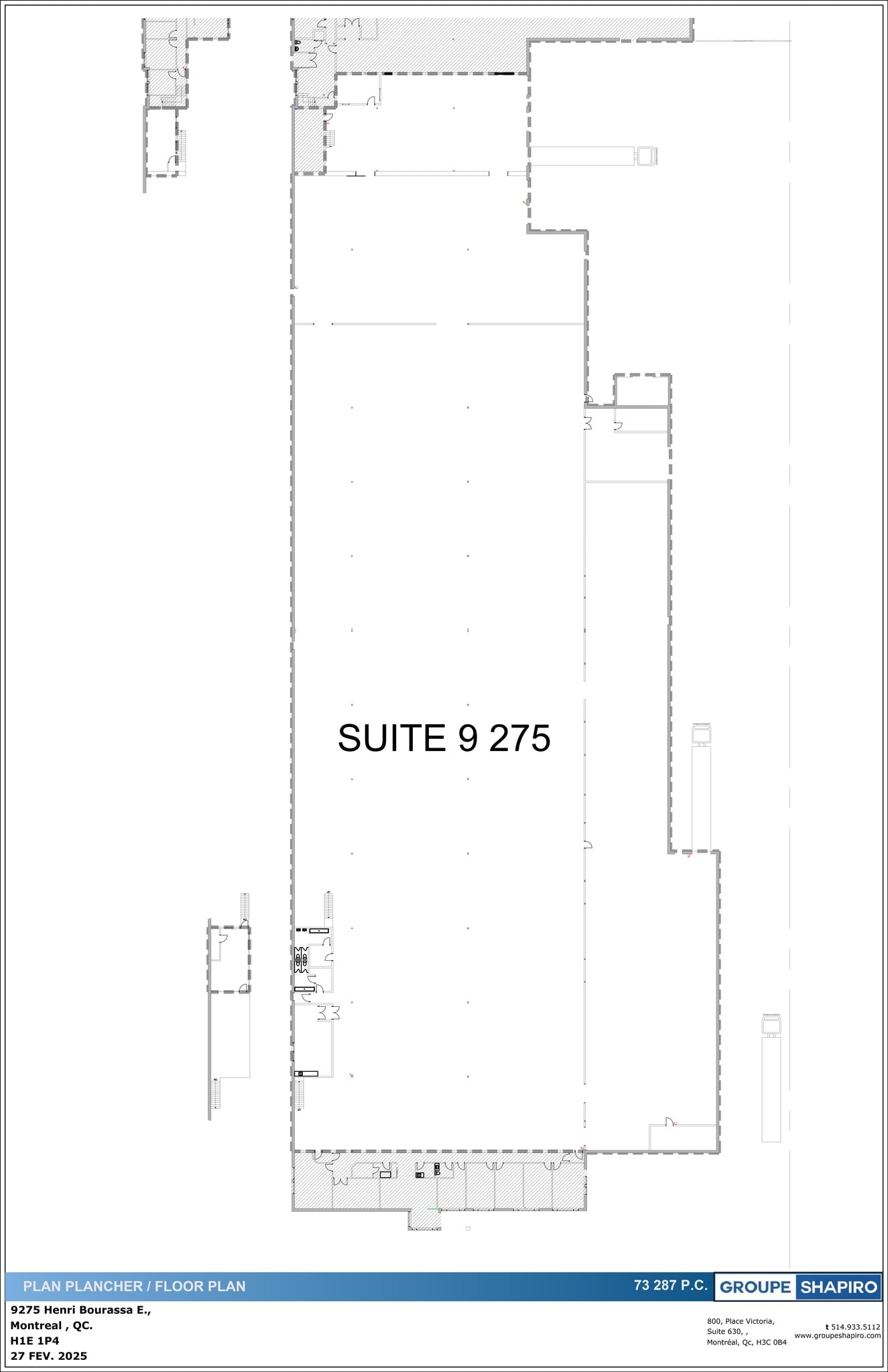 9275 Boul Henri-Bourassa E, Montréal, QC à louer Plan de site– Image 1 sur 1