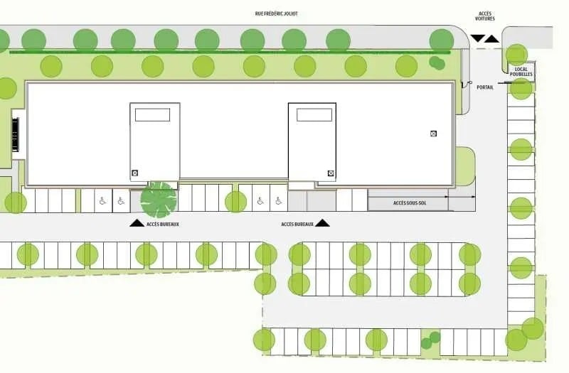 Bureau dans Aix-en-Provence à vendre - Plan de site – Image 1 sur 1