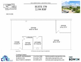 1301 S Bowen Rd, Arlington, TX à louer Plan d’étage– Image 2 sur 5