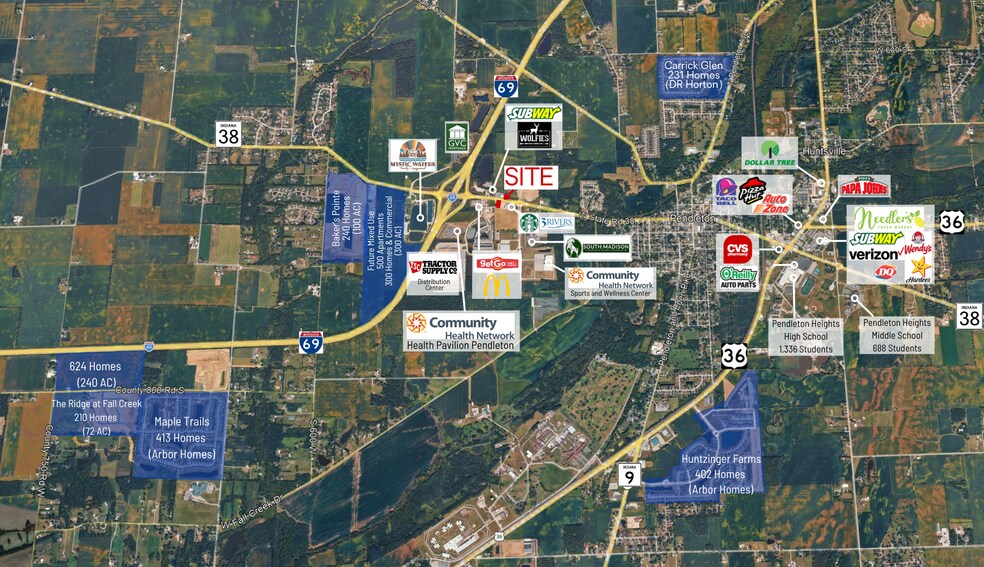 0 Henderson Way, Pendleton, IN à louer - Aérien – Image 3 sur 3