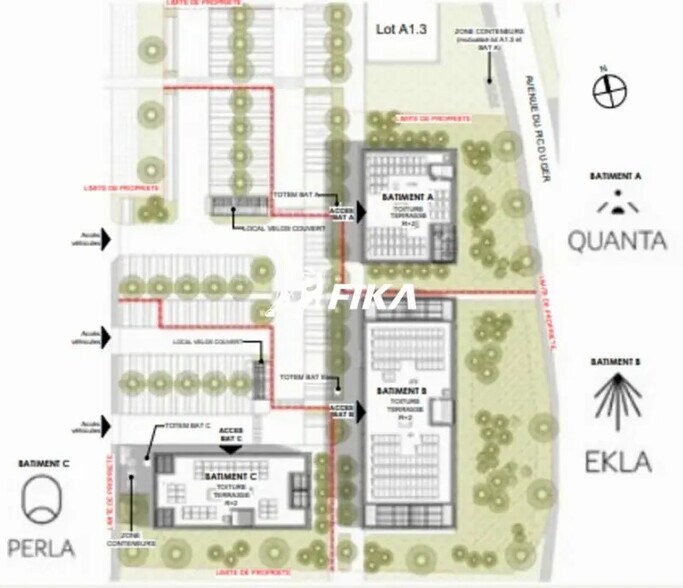 Bureau dans Muret à louer - Plan de site – Image 2 sur 4