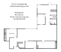 5111 N Scottsdale Rd, Scottsdale, AZ à louer Plan d’étage– Image 1 sur 10