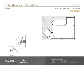 7730 E Belleview Ave, Greenwood Village, CO à louer Plan d’étage– Image 1 sur 2