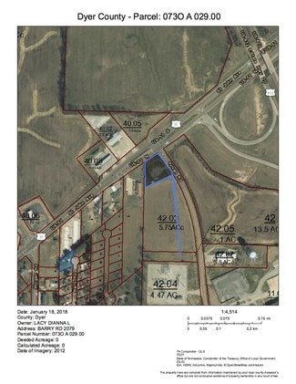 Plus de détails pour 2290 Saint John Ave, Dyersburg, TN - Terrain à vendre