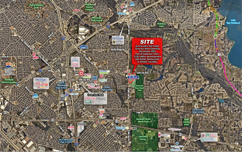 SEC of Belt Line Rd & Town East Blvd, Sunnyvale, TX à vendre - Aérien – Image 2 sur 4