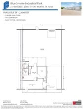 2402-2404 Blue Smoke Ct, Fort Worth, TX à louer Plan d’étage– Image 1 sur 1