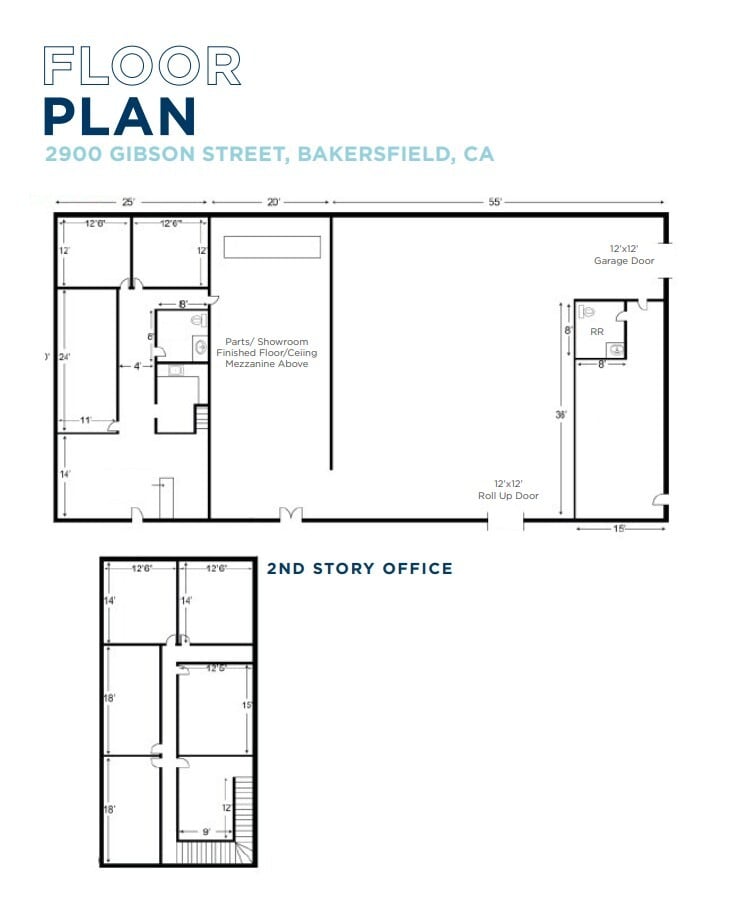 2900 Gibson St, Bakersfield, CA à louer Plan d’étage– Image 1 sur 1