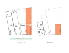 321 Canal St, New York, NY à louer Plan d’étage– Image 1 sur 3