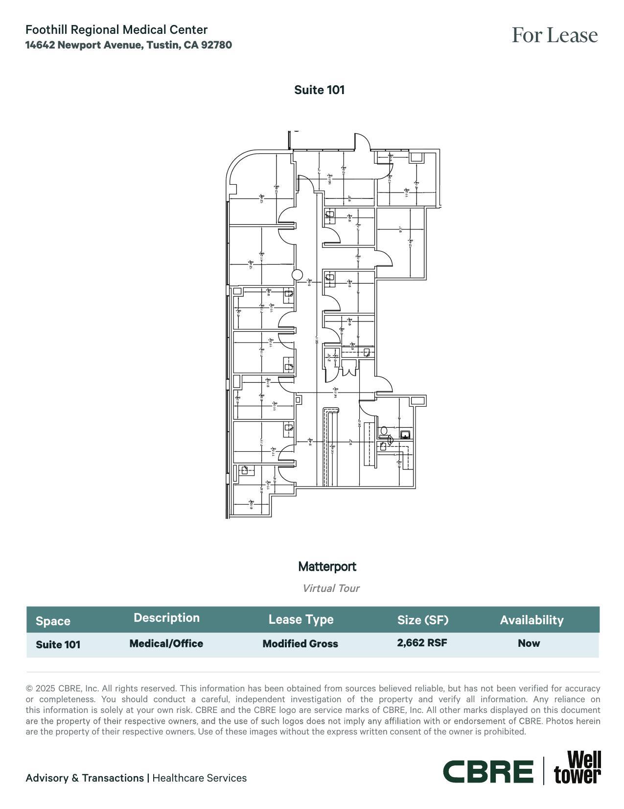 14642 Newport Ave, Tustin, CA à louer Plan d’étage– Image 1 sur 1