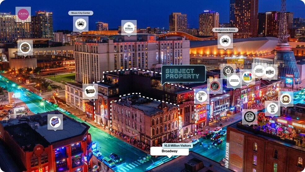 405 Broadway, Nashville, TN à vendre - Aérien – Image 2 sur 2