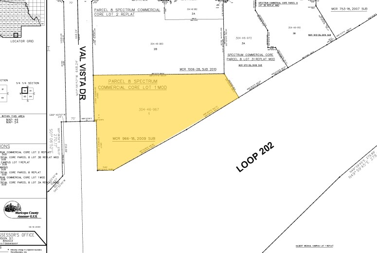 3345 S Val Vista Dr, Gilbert, AZ à louer - Plan cadastral – Image 1 sur 1