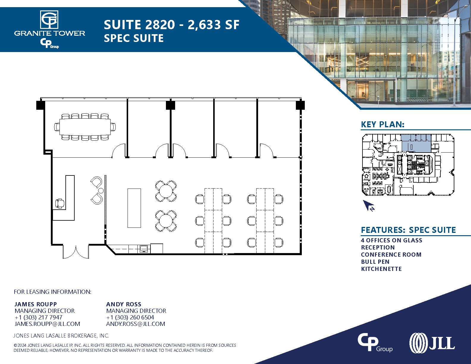 1099 18th St, Denver, CO à louer Plan d’étage– Image 1 sur 1