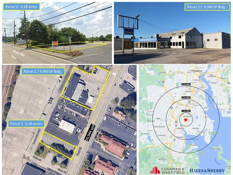 2329 Post Rd, Warwick, RI à vendre - Aérien – Image 2 sur 24