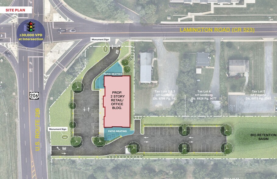 2390 Lamington Rd, Bedminster, NJ à louer - Plan de site – Image 2 sur 6