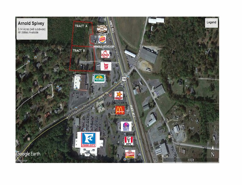 1003 N 3rd Ave Aka US 411 Hwy, Chatsworth, GA à vendre - Aérien – Image 2 sur 2