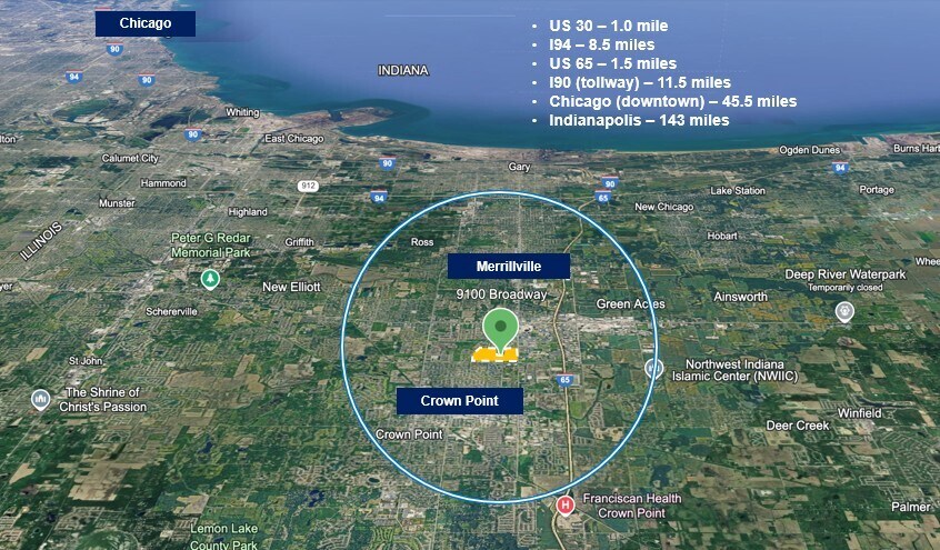 9100 Broadway, Merrillville, IN à vendre - Photo de l’immeuble – Image 2 sur 9