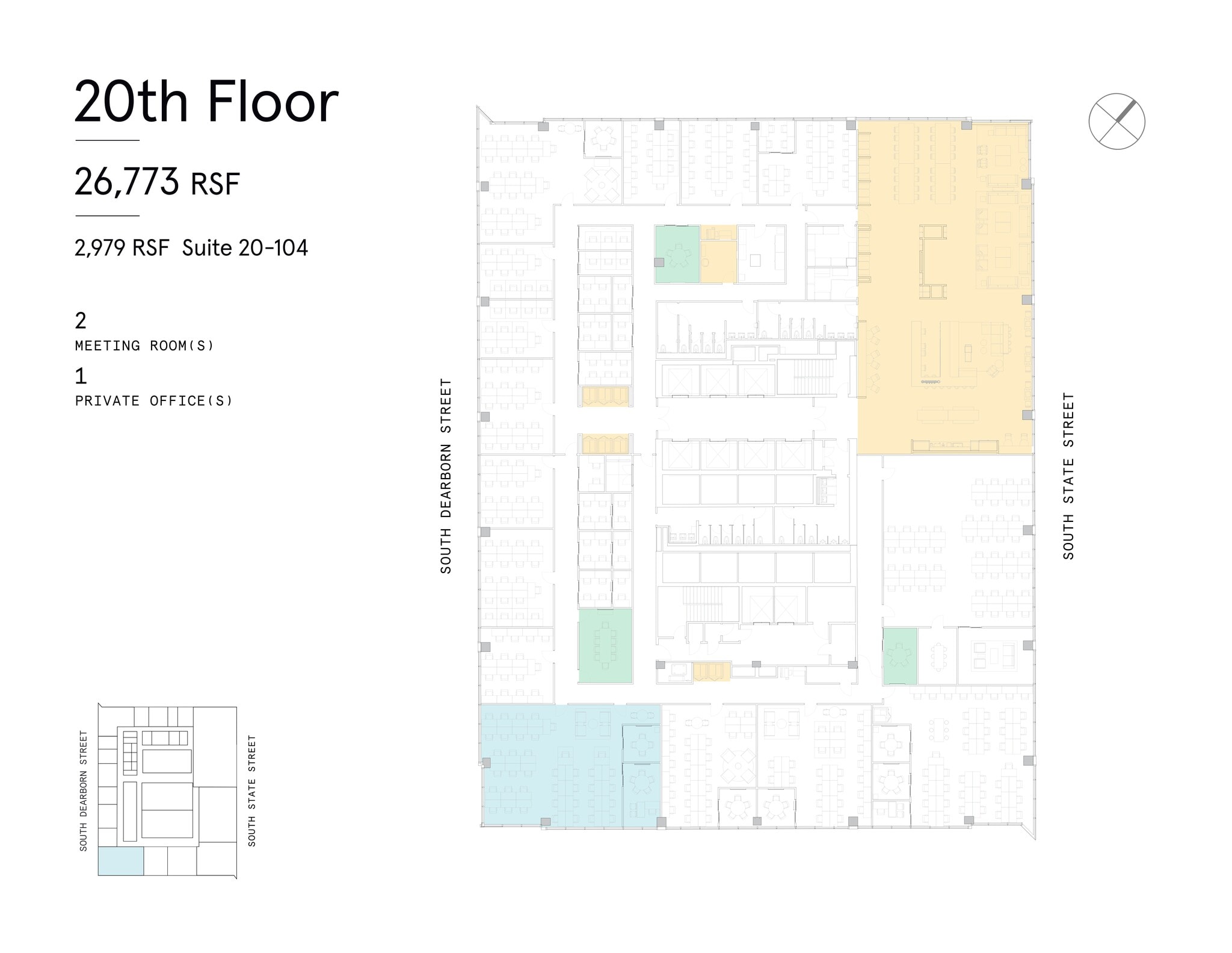 1 S Dearborn St, Chicago, IL à louer Plan de site– Image 1 sur 17