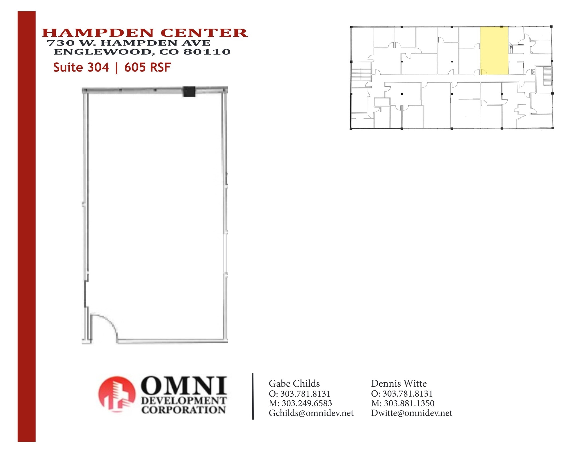 750 W Hampden Ave, Englewood, CO à louer Plan de site– Image 1 sur 1