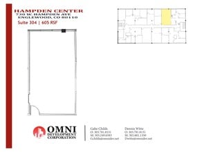 750 W Hampden Ave, Englewood, CO à louer Plan de site– Image 1 sur 1
