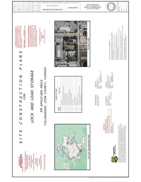 576 Appleyard Dr, Tallahassee, FL à vendre - Plan de site – Image 2 sur 3