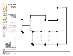 6430 W Sunset Blvd, Los Angeles, CA à louer Plan d’étage– Image 1 sur 1