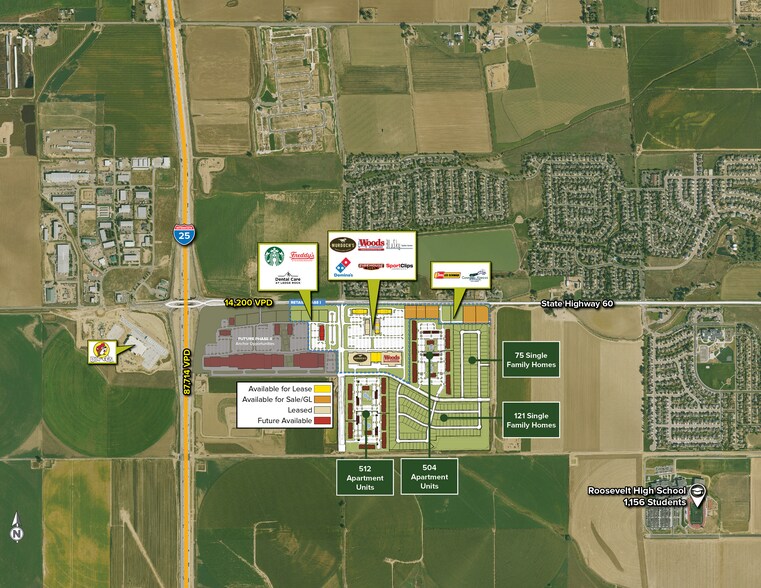 SEC of Highway 60 & I-25, Johnstown, CO à vendre - Aérien – Image 1 sur 2