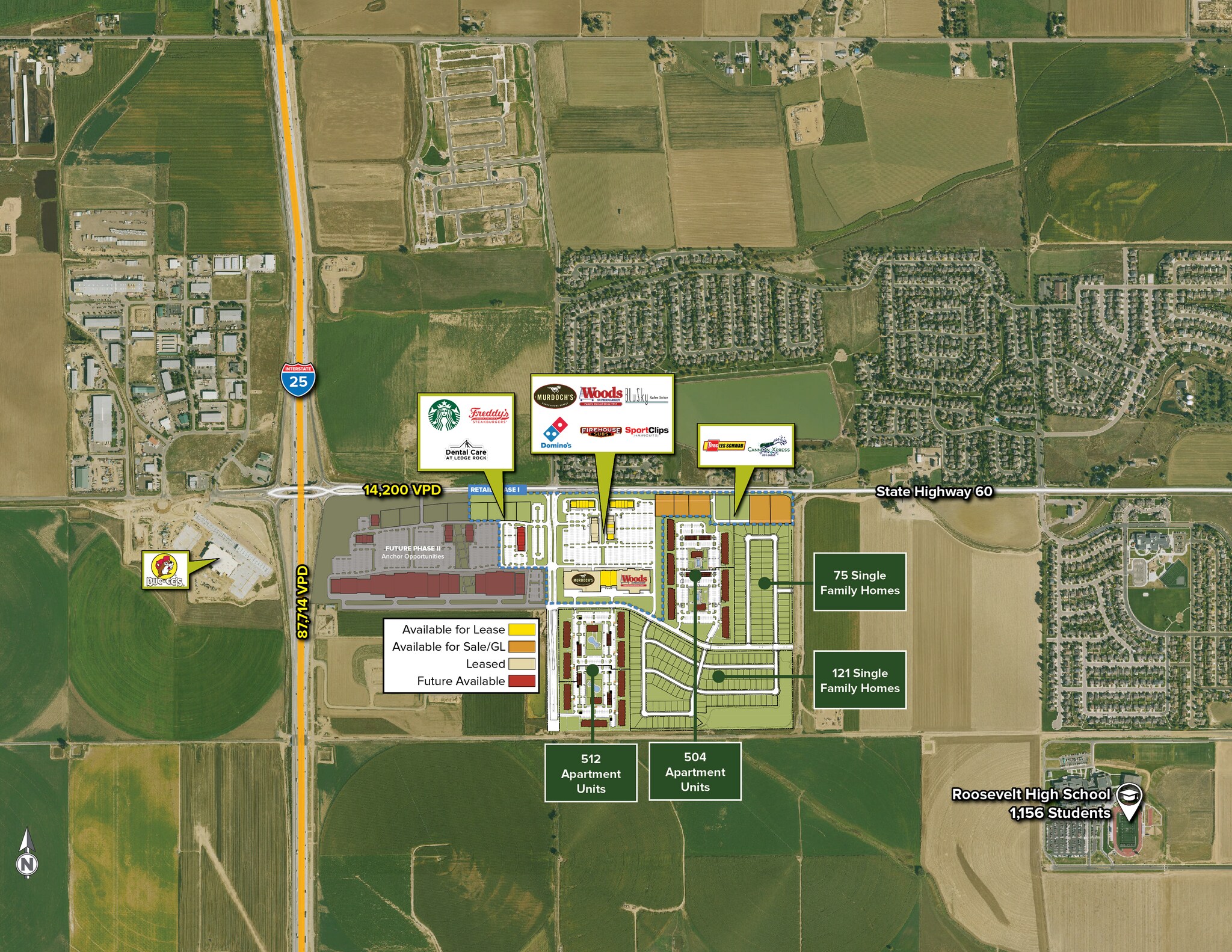 SEC of Highway 60 & I-25, Johnstown, CO à vendre Aérien– Image 1 sur 3