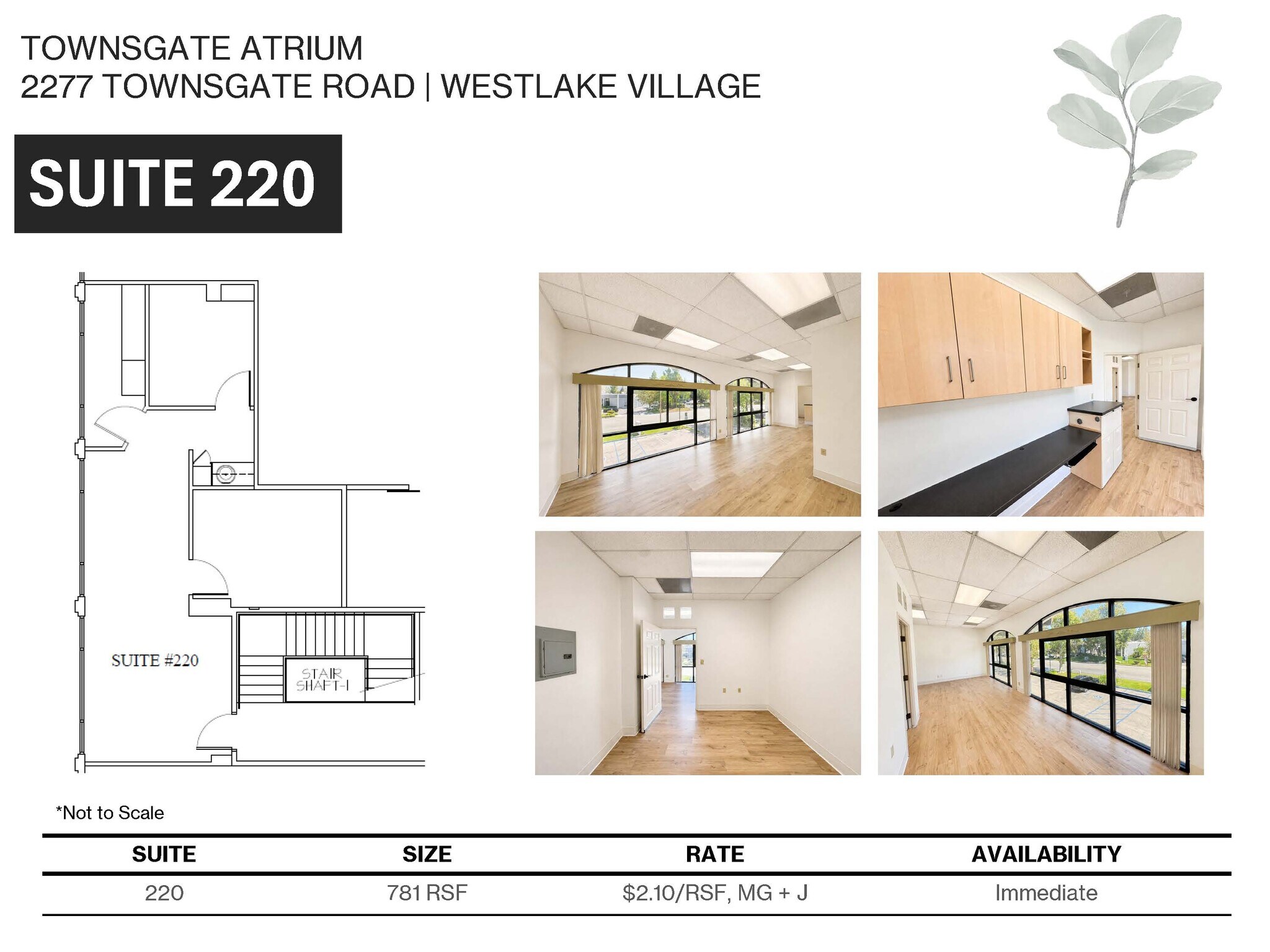 2277 Townsgate Rd, Westlake Village, CA à louer Plan d’étage– Image 1 sur 6