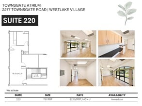 2277 Townsgate Rd, Westlake Village, CA à louer Plan d’étage– Image 1 sur 6