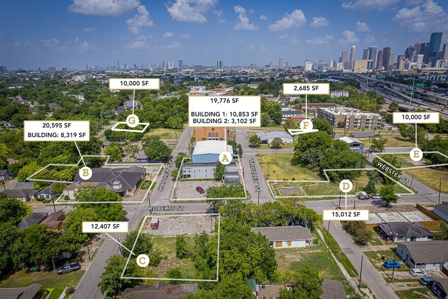 Houston Third Ward Portfolio portefeuille de 8 biens à vendre sur LoopNet.fr - Aérien – Image 2 sur 10