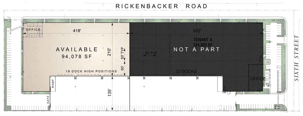 5530-5630 Rickenbacker Rd, Bell, CA à louer - Plan de site – Image 2 sur 2