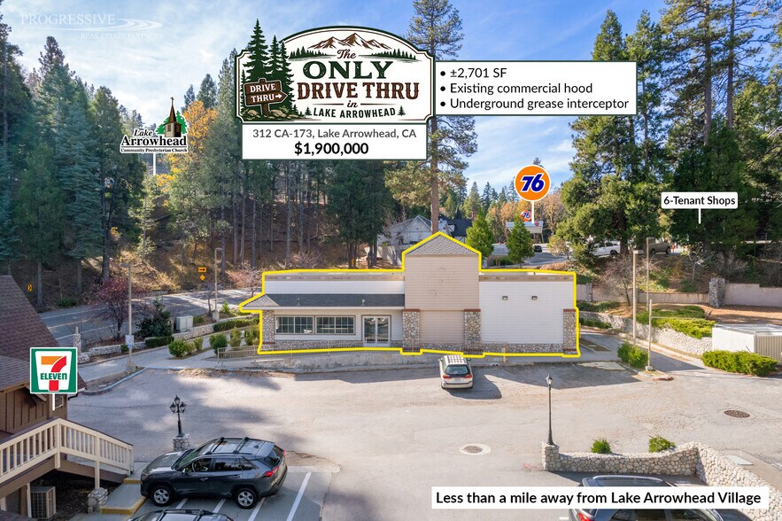 312 S Hwy 173, Lake Arrowhead, CA à vendre - Photo de l’immeuble – Image 1 sur 7