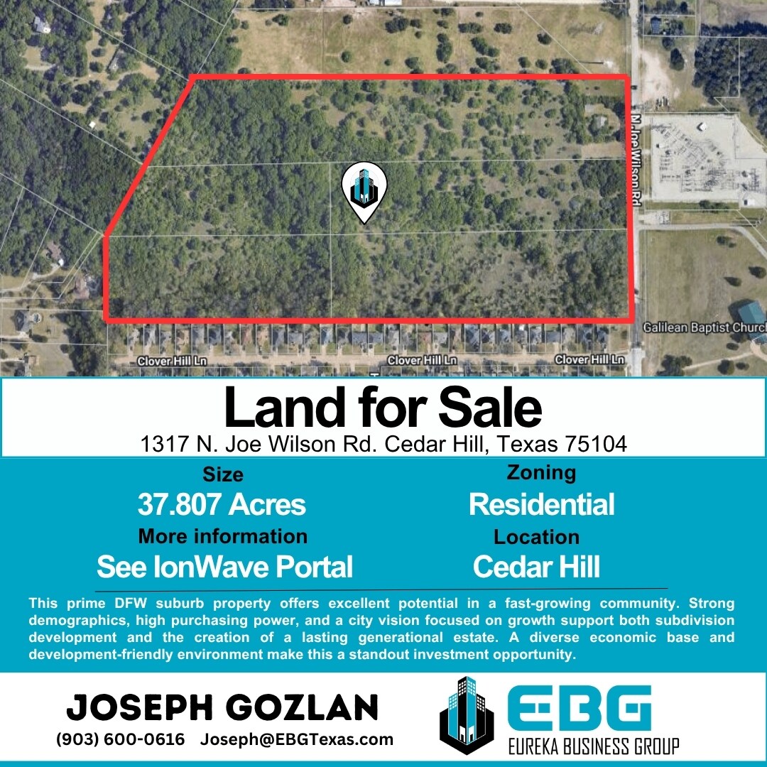 1317 N Joe Wilson Rd, Cedar Hill, TX à vendre Photo principale– Image 1 sur 2