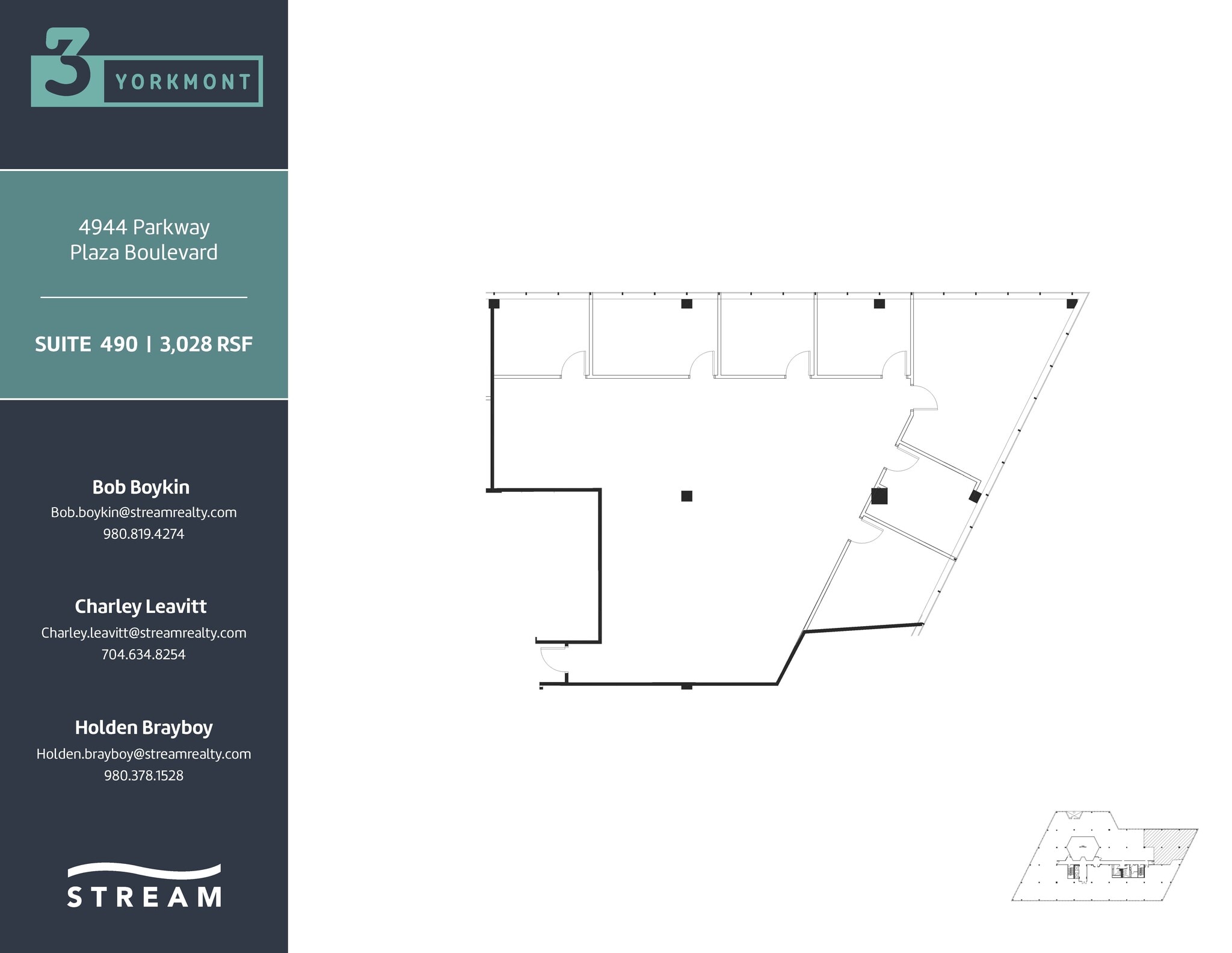 4828 Parkway Plaza Blvd, Charlotte, NC à louer Plan d’étage– Image 1 sur 2