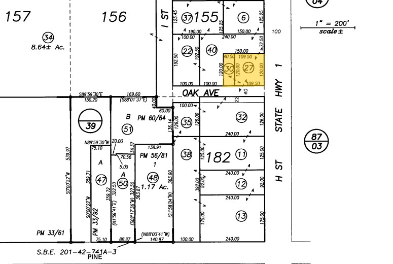 901 N H St, Lompoc, CA à louer - Plan cadastral – Image 2 sur 2