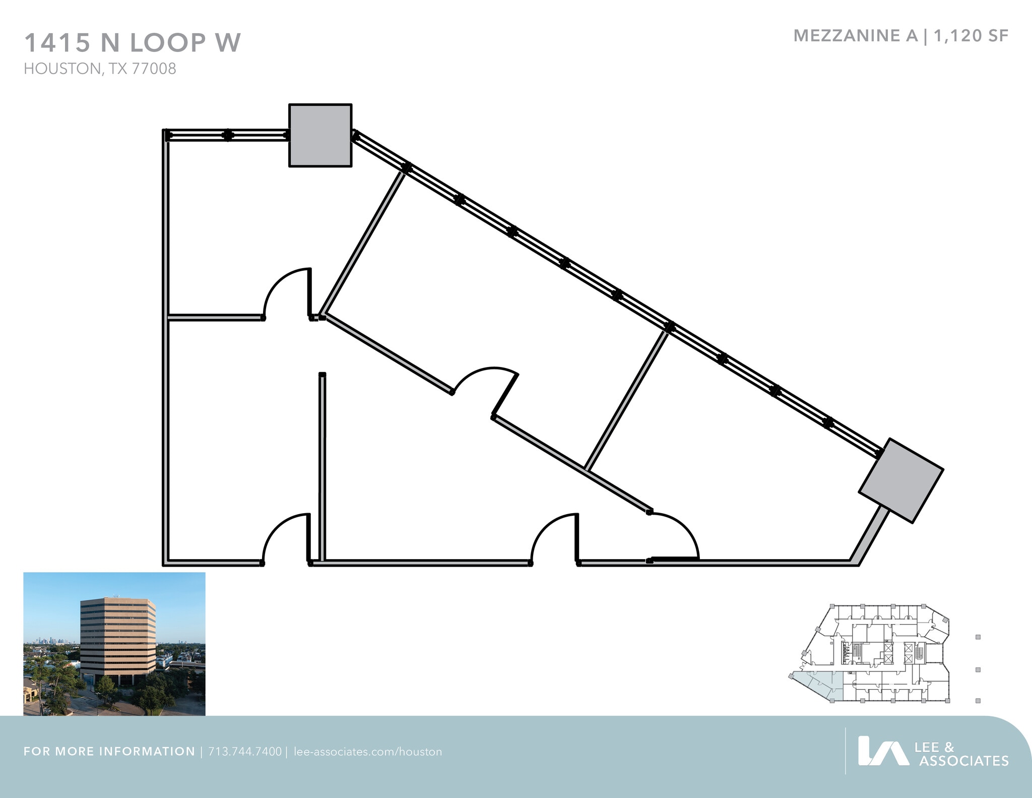 1415 North Loop W, Houston, TX à louer Plan d’étage– Image 1 sur 1