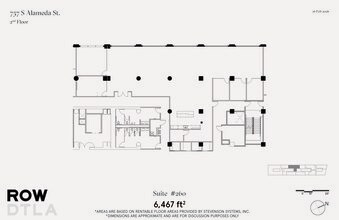 777 S Alameda St, Los Angeles, CA à louer Plan d’étage– Image 2 sur 2