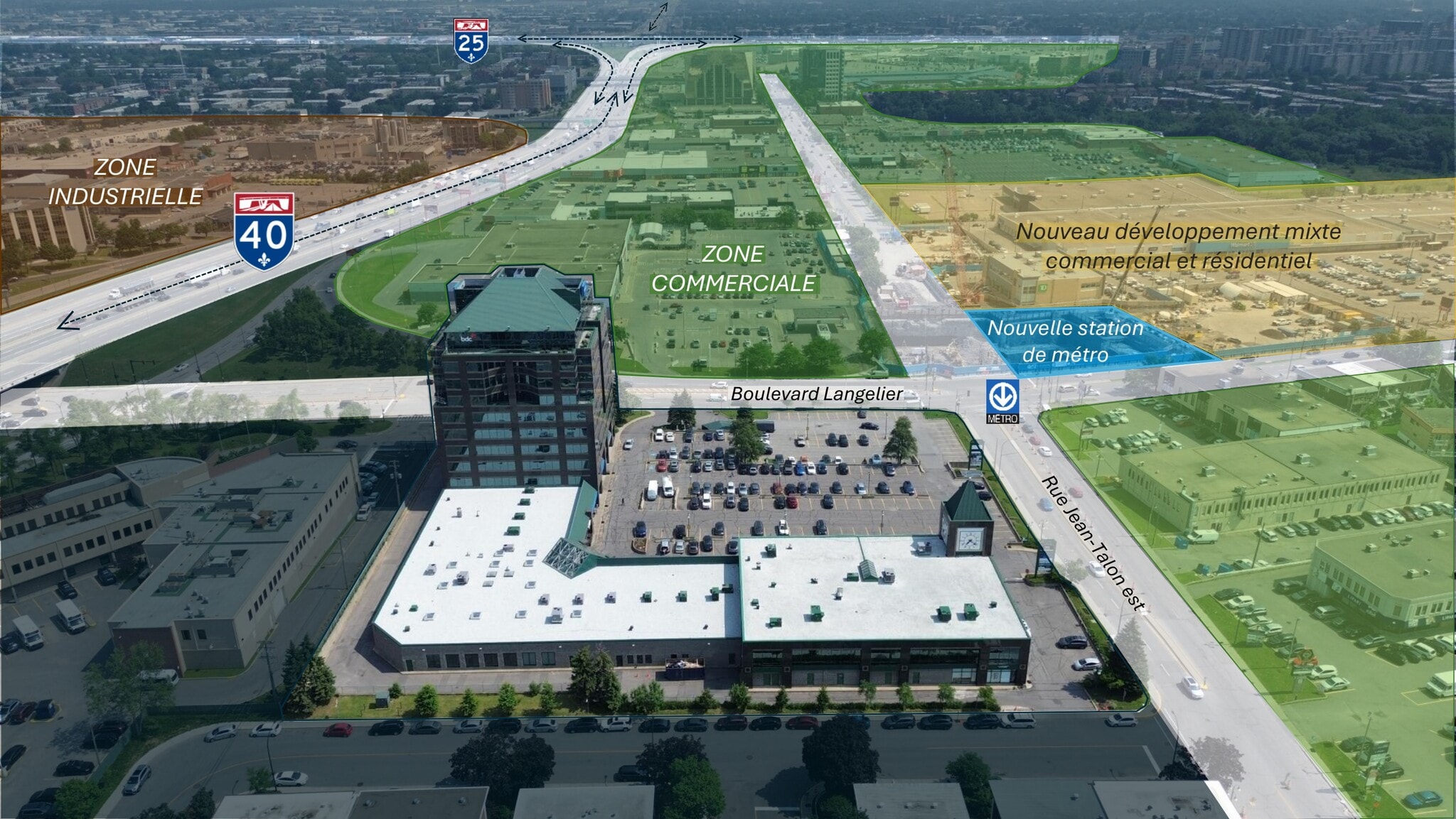 6355-6455 Rue Jean-Talon E, Saint-leonard, QC à louer Plan de site– Image 1 sur 16