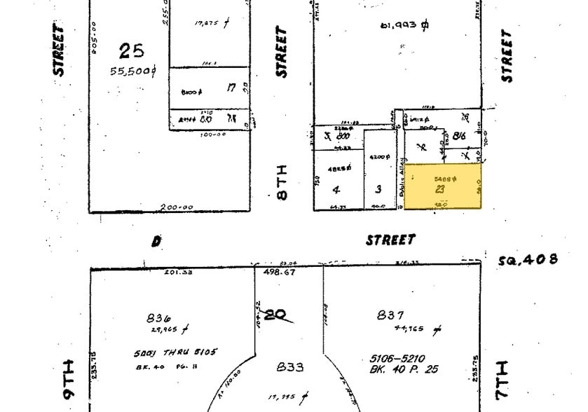 400 7th St NW, Washington, DC à louer - Plan cadastral – Image 2 sur 6