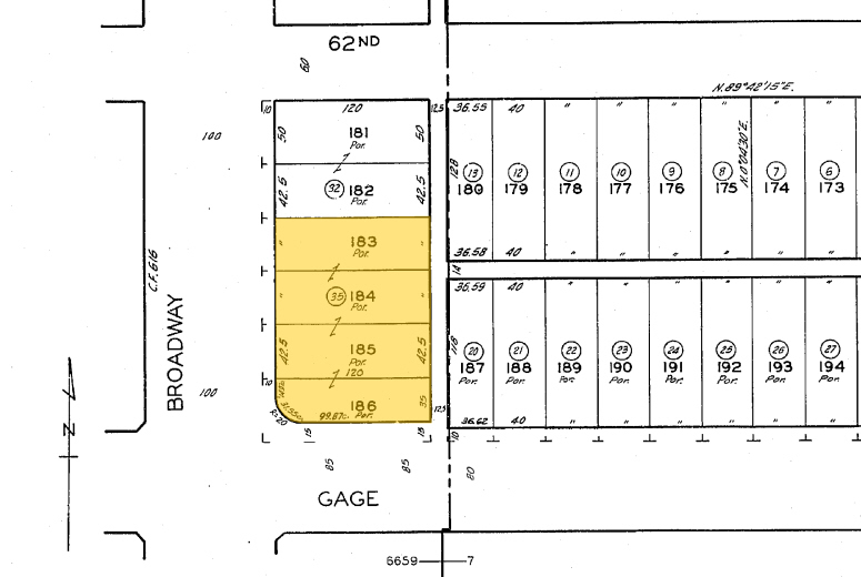 6210 S Broadway, Los Angeles, CA à louer - Plan cadastral – Image 2 sur 4