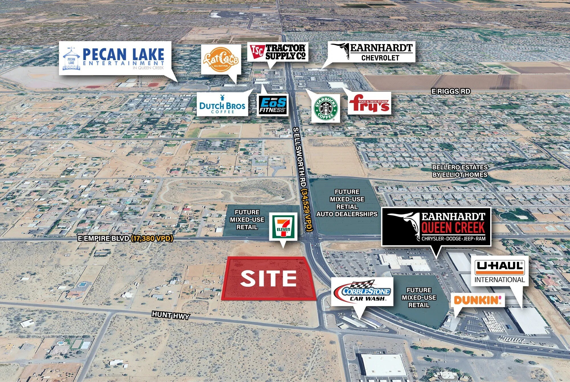 S of SWC S Ellsworth Rd & E Empire Blvd, Queen Creek, AZ à vendre Photo de l’immeuble– Image 1 sur 8