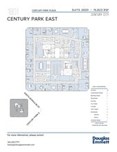 1801 Century Park E, Los Angeles, CA à louer Plan d’étage– Image 1 sur 1