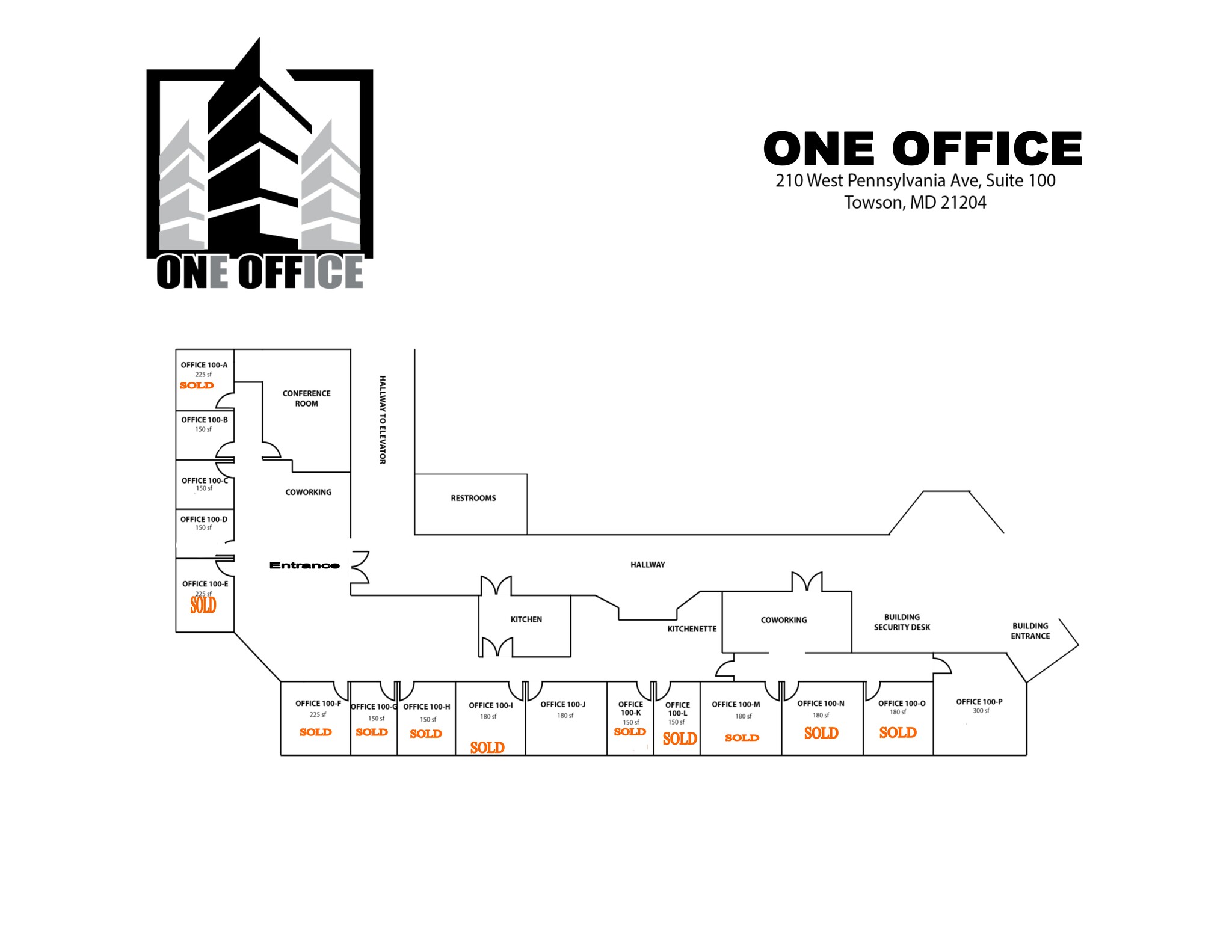 210 W Pennsylvania Ave, Towson, MD à louer Plan de site– Image 1 sur 10