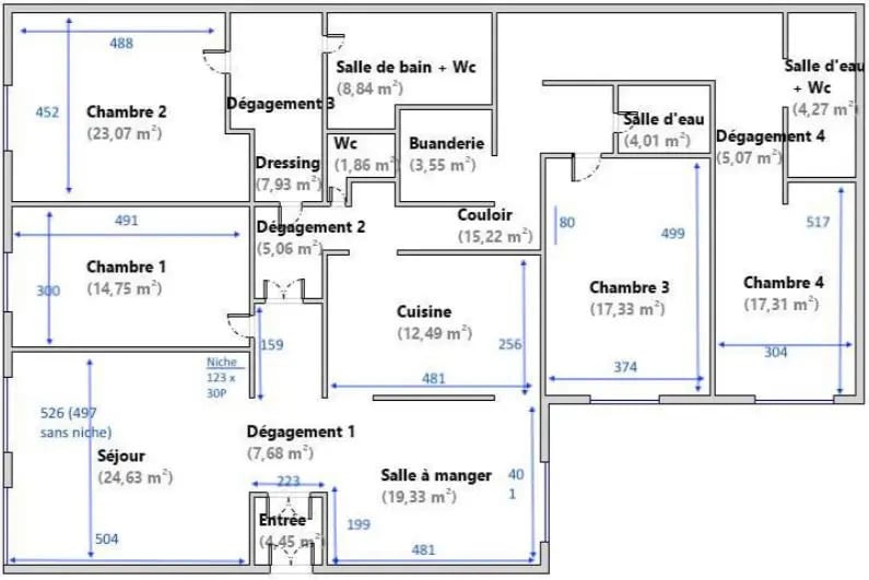 Bureau dans Paris à vendre - Plan d’étage – Image 1 sur 2
