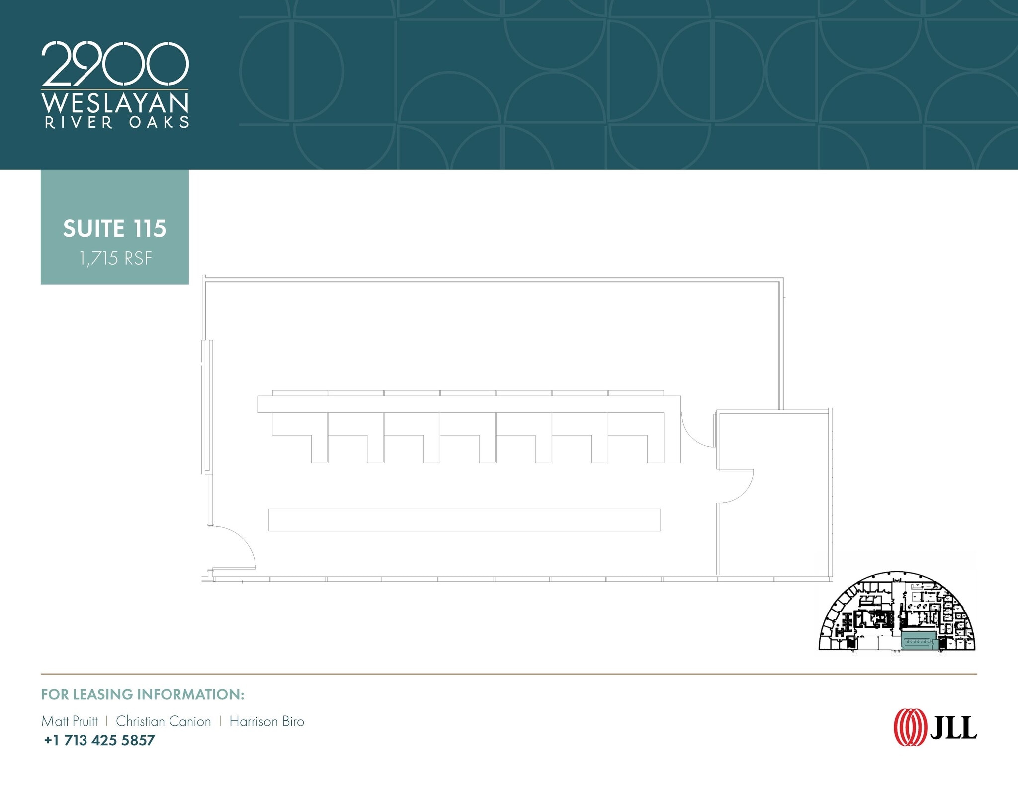 2900 Weslayan St, Houston, TX à louer Plan d’étage– Image 1 sur 1
